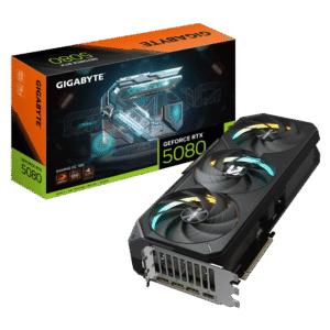 Gigabyte RTX 5080 Gaming OC 16G – 16 GB GDDR7. PCIe 5.0. 2730 MHz Boost. WINDFORCE Triple-Fan. Dual BIOS
