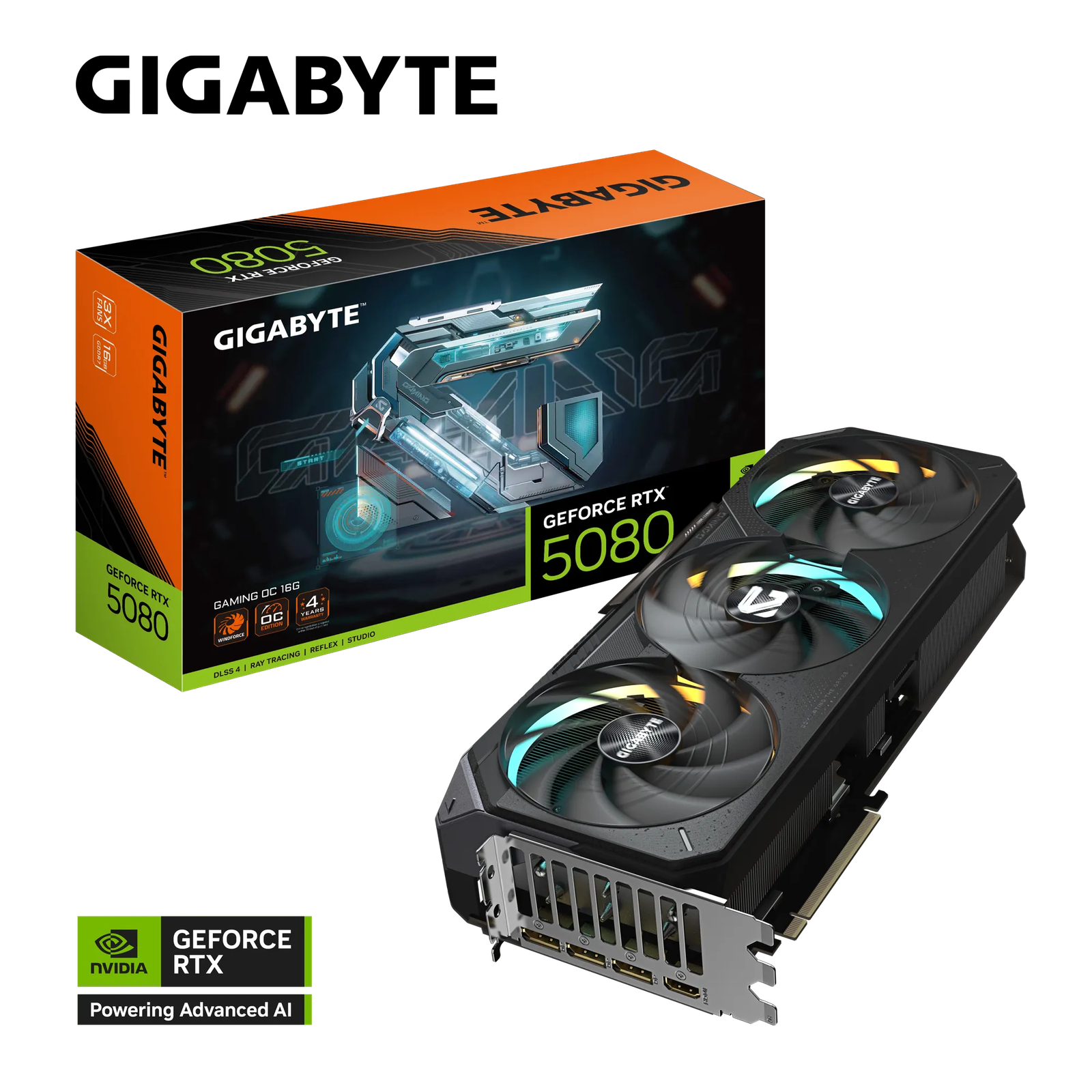 Gigabyte RTX 5080 Gaming OC 16G – 16 GB GDDR7. PCIe 5.0. 2730 MHz Boost. WINDFORCE Triple-Fan. Dual BIOS:圖片 10