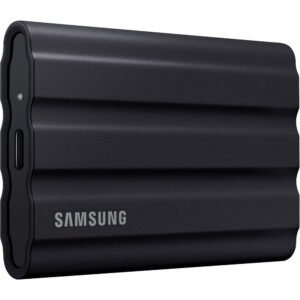 Samsung T7 Shield 4TB Portable SSD – USB 3.2 Gen 2. Up to 1.050 MB/s Read. Rugged Design. IP65 Water & Dust Resistant. Black